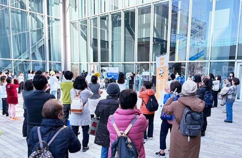 イベントでの観客のようす